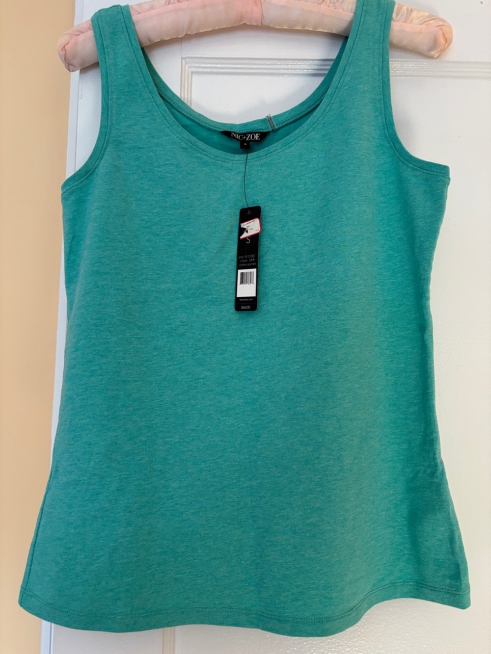 NIC+ZOE Teal Scoop Neck Tank Top